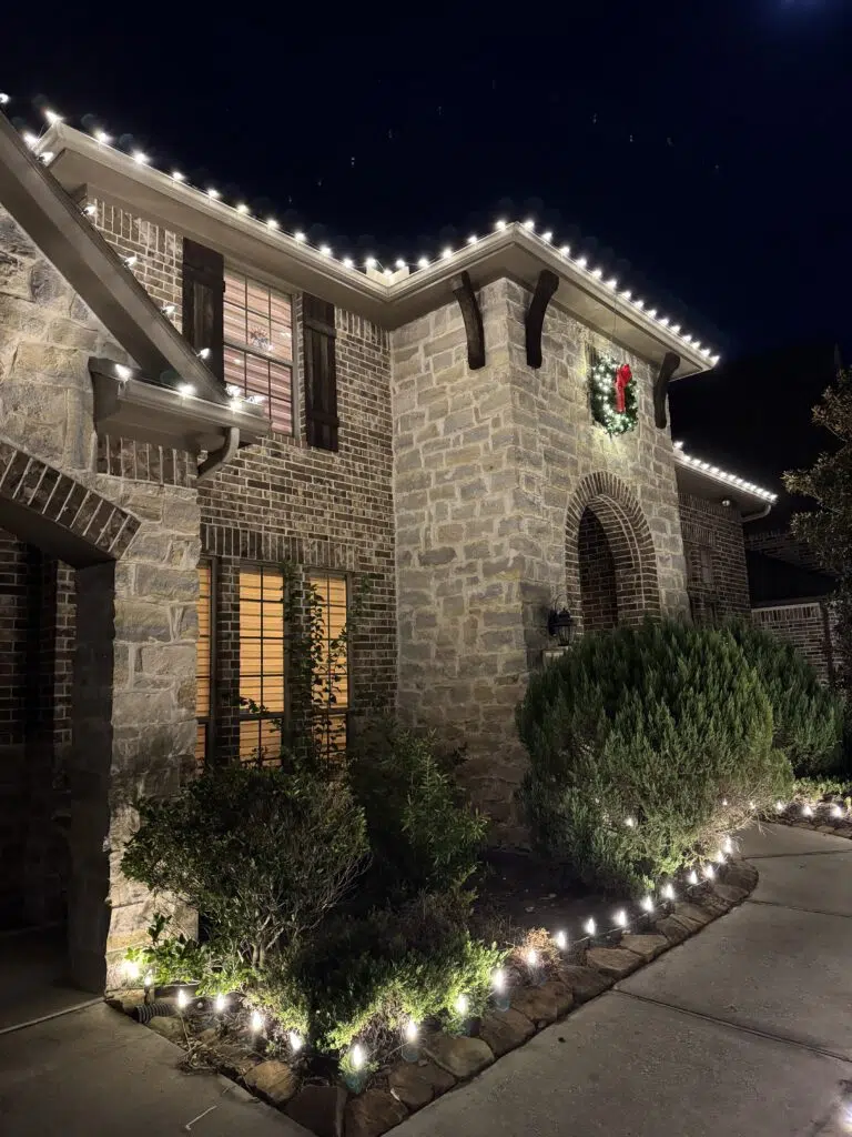 Christmas Light Installation in Smithfield project 1