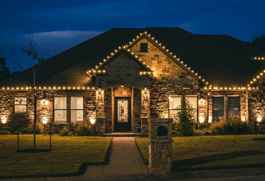 Christmas Light Installation in Smithfield project 3